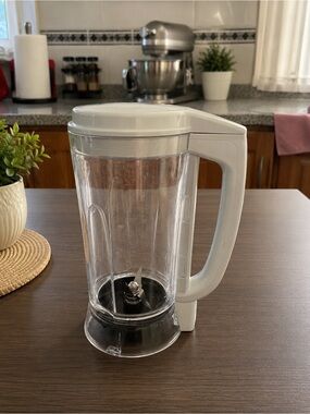 Replacement Blender Jar with Lid – Light Gray Handle